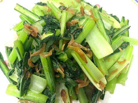 小松菜と桜えびの炒め物
